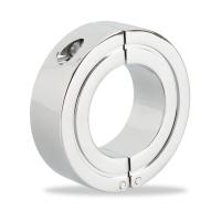 Rebel Lockable Ball Stretcher - запираемое эрекционное кольцо для мошонки, 3.8 см (серебристый)