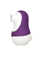 Мистер Факер Pinguino - 2в1 вакуумный стимулятор с язычком, 9.4x6.2 см (фиолетовый)