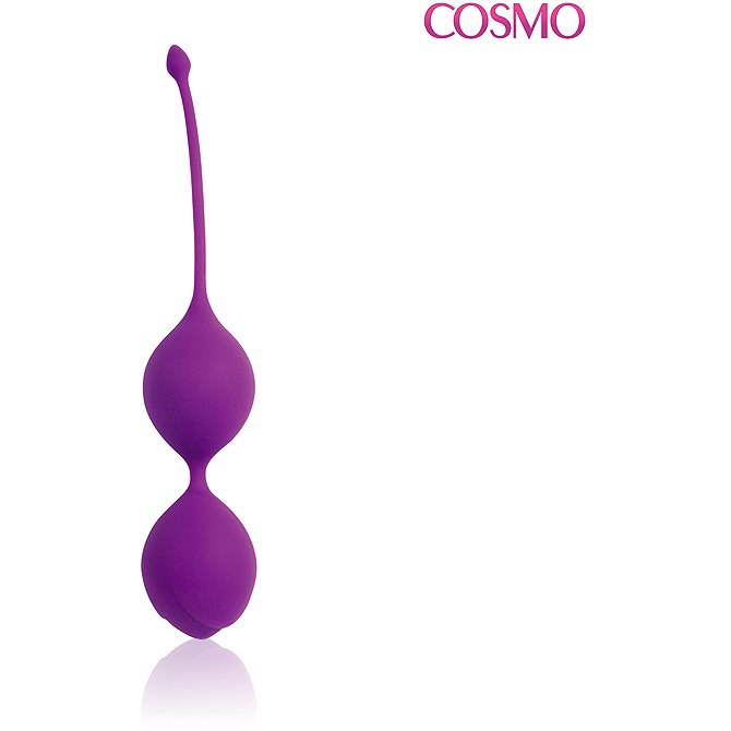 Cosmo - Двойные вагинальные шарики, 3 см (фиолетовый) - фото 1
