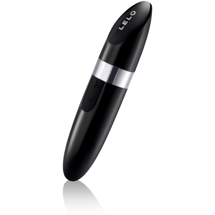 Lelo Mia 2 мини-вибратор для клитора в форме губной помады, 11х2.2 см (чёрный) - фото 1