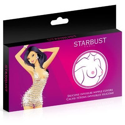 Starbust Nipple Covers Silicone - многоразовые телесные наклейки на соски