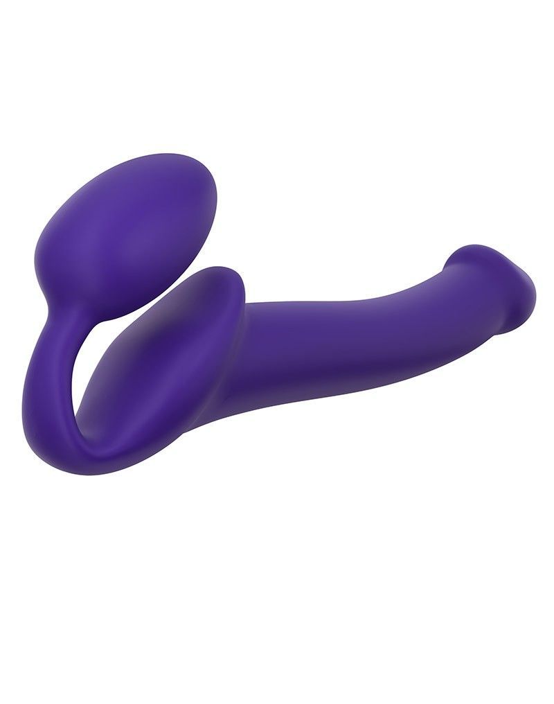 Strap-On-Me Semi-Realistic Bendable Violet M - Безремневой страпон, 15,6 см  (фиолетовый) купить в секс шоп в Москве с доставкой по России