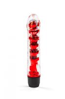 Браззерс- вибратор унисекс, 15х3.5 см (красный)