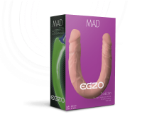 Egzo Mad Pepper - Двухсторонний толстый фаллоимитатор, 46х4.5 см