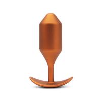 B-Vibe Snug Plug 4 XL  Limited Edition Sunburst Orange - Анальная пробка из лимитированной коллекции, 13.3х4.4 см (оранжевый)