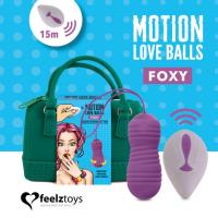 FeelzToys Motion Love Balls Foxy - Шарики с дистанционным управлением, 8.3х.3.2 см (фиолетовый)