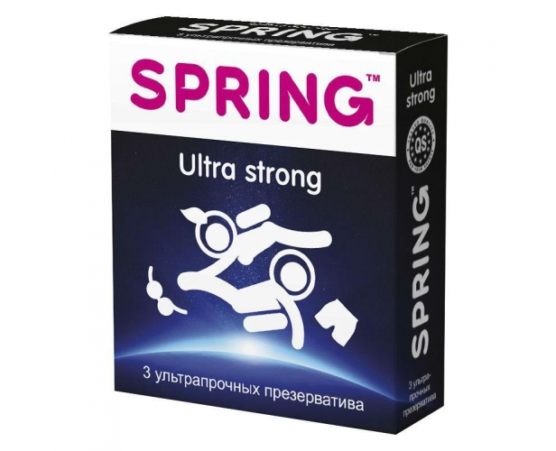 Невероятно прочные презервативы Spring Ultra Strong, 3 шт