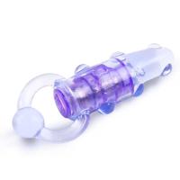 Браззерс - Эрекционное кольцо с вибрацией и стимулятором клитора, 5х2 см (фиолетовый)