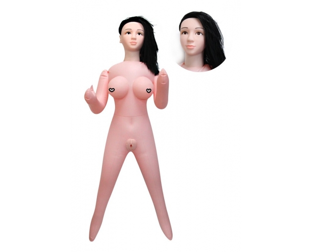 Роскошная надувная кукла Изабелла с вибрацией, рост 160 см - Erowoman-Eroman (телесный)