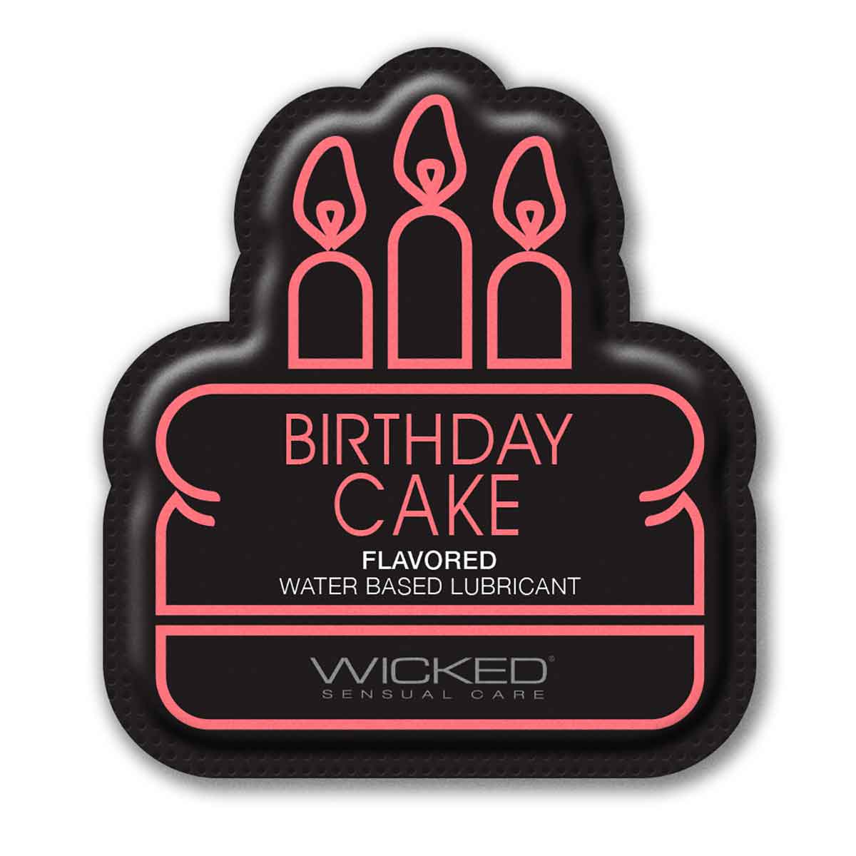 WICKED AQUA Birthday cake - Лубрикант со вкусом торта с кремом, 3 мл - фото 1