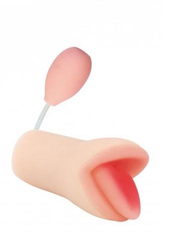 Имитатор орального секса с посасывающим эффектом Oral Sex от компании Baile, 17 см (телесный) от ero-shop