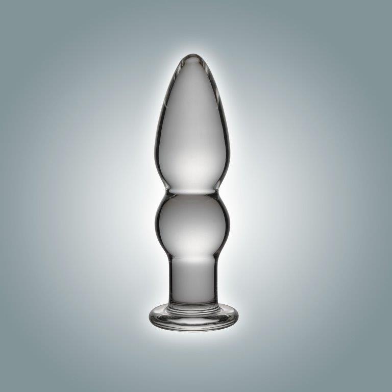 Джага - Джага - Стеклянная анальная пробка 0012, 11х2 см - фото 1
