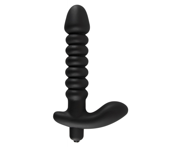 Вибратор для анальной стимуляции Black Velvets Medium, 17 см (чёрный) от ero-shop