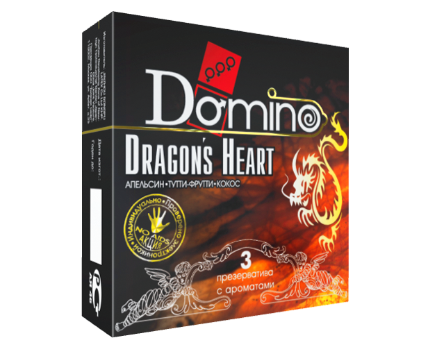 Презервативы DOMINO Dragons Heart с ароматом, 3 шт. от ero-shop