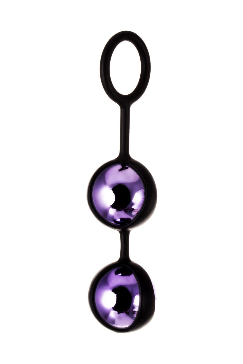 TOYFA A-toys фиолетово-черные вагинальные шарики, 8х3.1 см от ero-shop