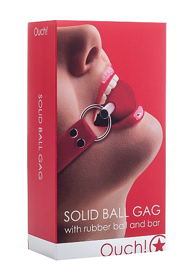 Solid Ball Gag - Кляп-шарик, 71,5 см (красный)