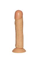 Реалистичный фаллос на присоске - Джага-Джага, 18х3.5 см (телесный)