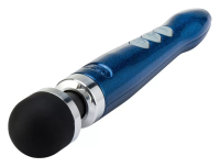 DOXY Die Cast 3R Blue Flame - перезаряжаемый вибратор-микрофон, 28х4.5 см (синий)