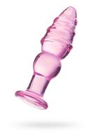 Sexus Glass - Анальная пробка, 13,5 см (розовый)