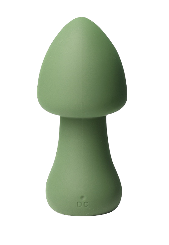 CNT Mushroom Parasol Mushroom перезаряжаемый вибратор для клитора, 10.7х5 см (зелёный) - фото 1