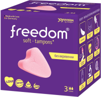 Freedom mini - Гигиенические тампоны без веревочки, 2 капли - 3 шт