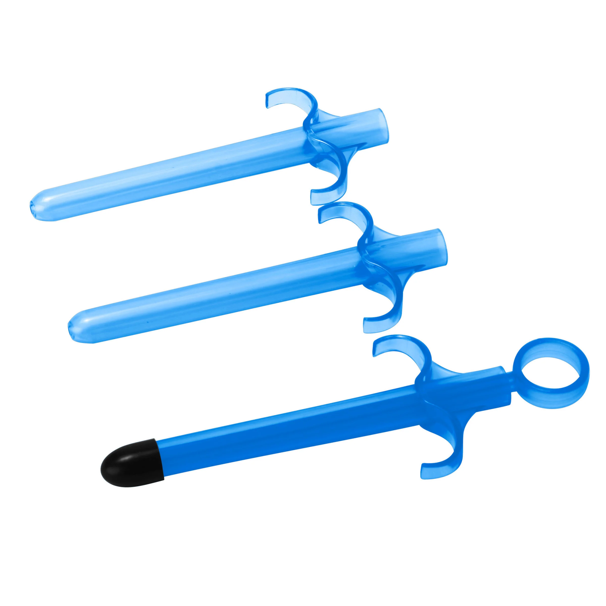 Trinity Vibes Lube Launcher - набор из 3 шприцов для лубриканта, 8.9х1.27 см (голубой) - фото 1