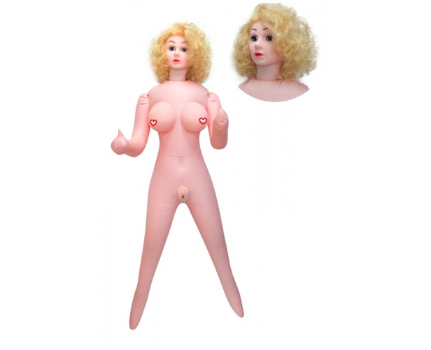 Кукла с вибрацией  Вероника, 150 см - Erowoman-Eroman (телесный)