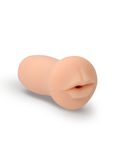 Реалистичный мастурбатор-ротик с эффектом смазки Oral Flesh от Shotsmedia, 12х6.5 см