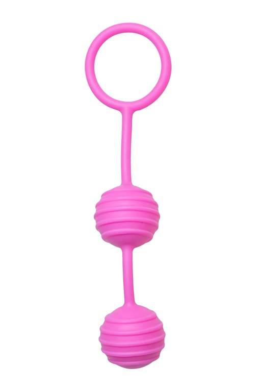 Easy Toys двойные ребристые вагинальные шарики, 16х3 см