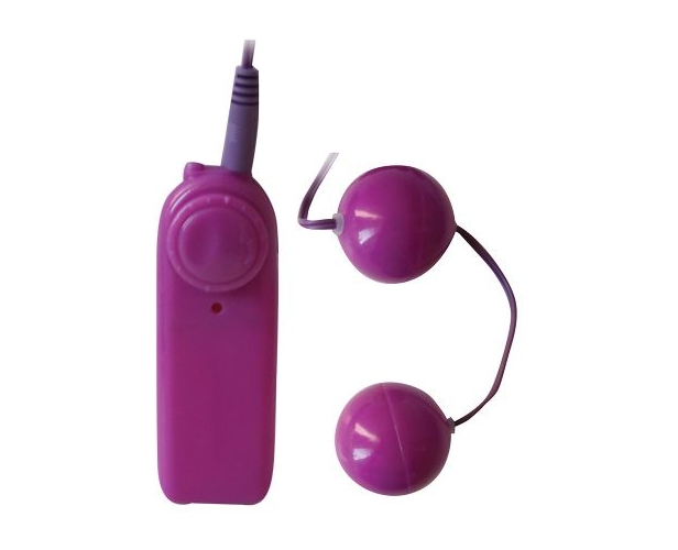 Erowoman-Eroman - Вибрационные вагинальные шарики со смещенным центом тяжести, 3.5 см (фиолетовый)