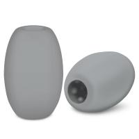 Zolo Mini Stroker Dome - Двухсторонний мини-мастурбатор, 7.6х4.8 см (серый)