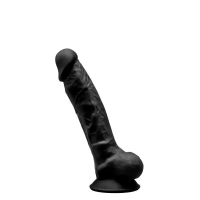 SileXD MODEL 1 - Фаллоимитатор на присоске, 17,7 см (черный)