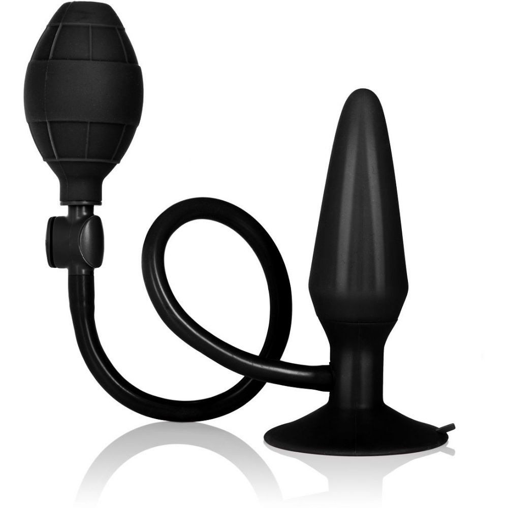 Надувная анальная пробка Booty Call Booty Pumper - Medium, 11.5 см (чёрный) от ero-shop