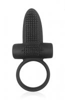 Стимулирующее кольцо для члена с вибрацией  Sex Expert, 3 см (чёрный)