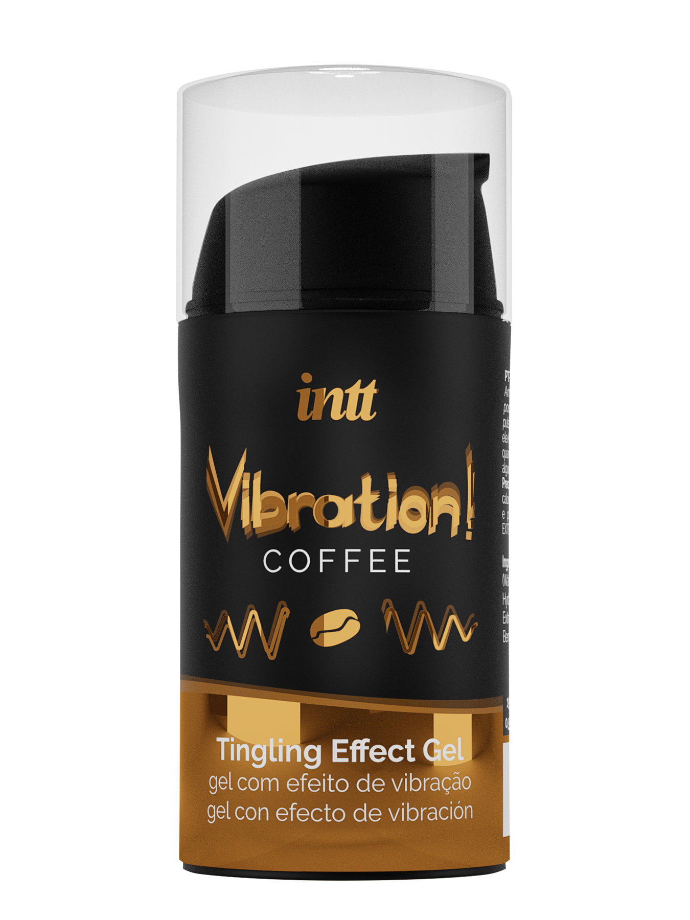 Coffee - Жидкий интимный гель с эффектом вибрации, 15 мл
