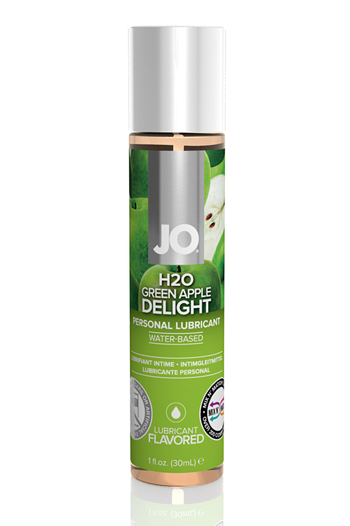 JO Flavored Green Apple H2O - Вкусовой лубрикант, 30 мл (зеленое яблоко)
