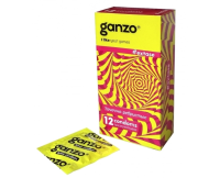 Ребристые презервативы Ganzo Extase, 12 шт.