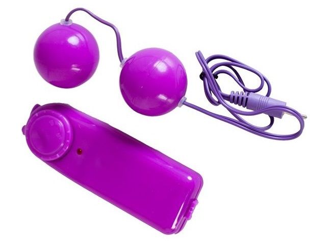 ToyFa - Фиолетовые вагинальные шарики с вибрацией, 12х3 см от ero-shop