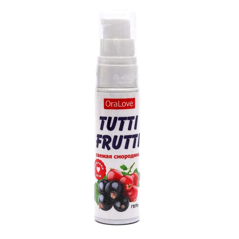Биоритм Tutti-Frutti OraLove - Съедобный лубрикант для орального секса, 30 г (свежая смородина)