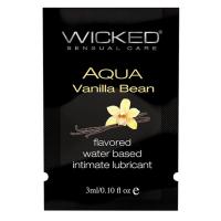 Wicked Aqua Vanilla Bean - Оральный лубрикант на водной основе с ароматом ванили, 3 мл  