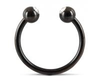Металлическое кольцо под головку Glans Ring by Rebel, 2.8 см (чёрный)