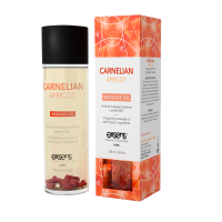 Exsens Carnelian Apricot - Органическое массажное масло с камнями, 100 мл (абрикосовая косточка)