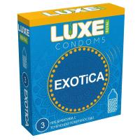 Luxe Royal Exotica - Текстурированные презервативы, 3 шт