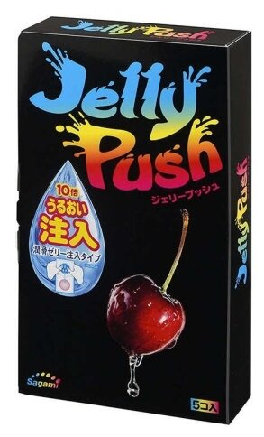 Sagami Jelly Push - презервативы с дозатором смазки, 19 см от ero-shop