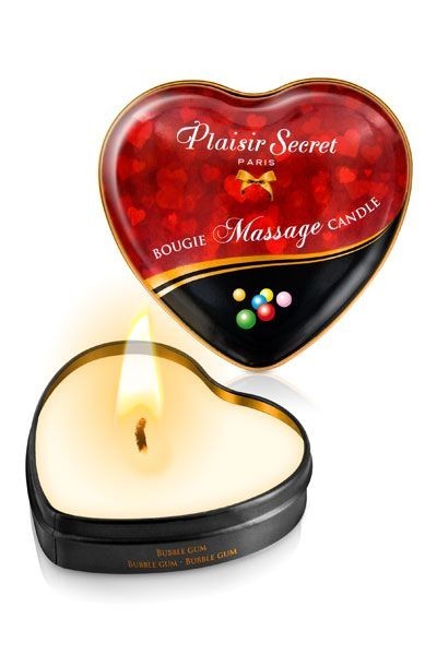 Plaisir Secret Bubble Gum - массажная свеча с ароматом жвачки, 35 мл - фото 1