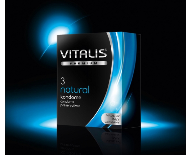 Vitalis premium №3 Natural, Классические презервативы (3 шт)