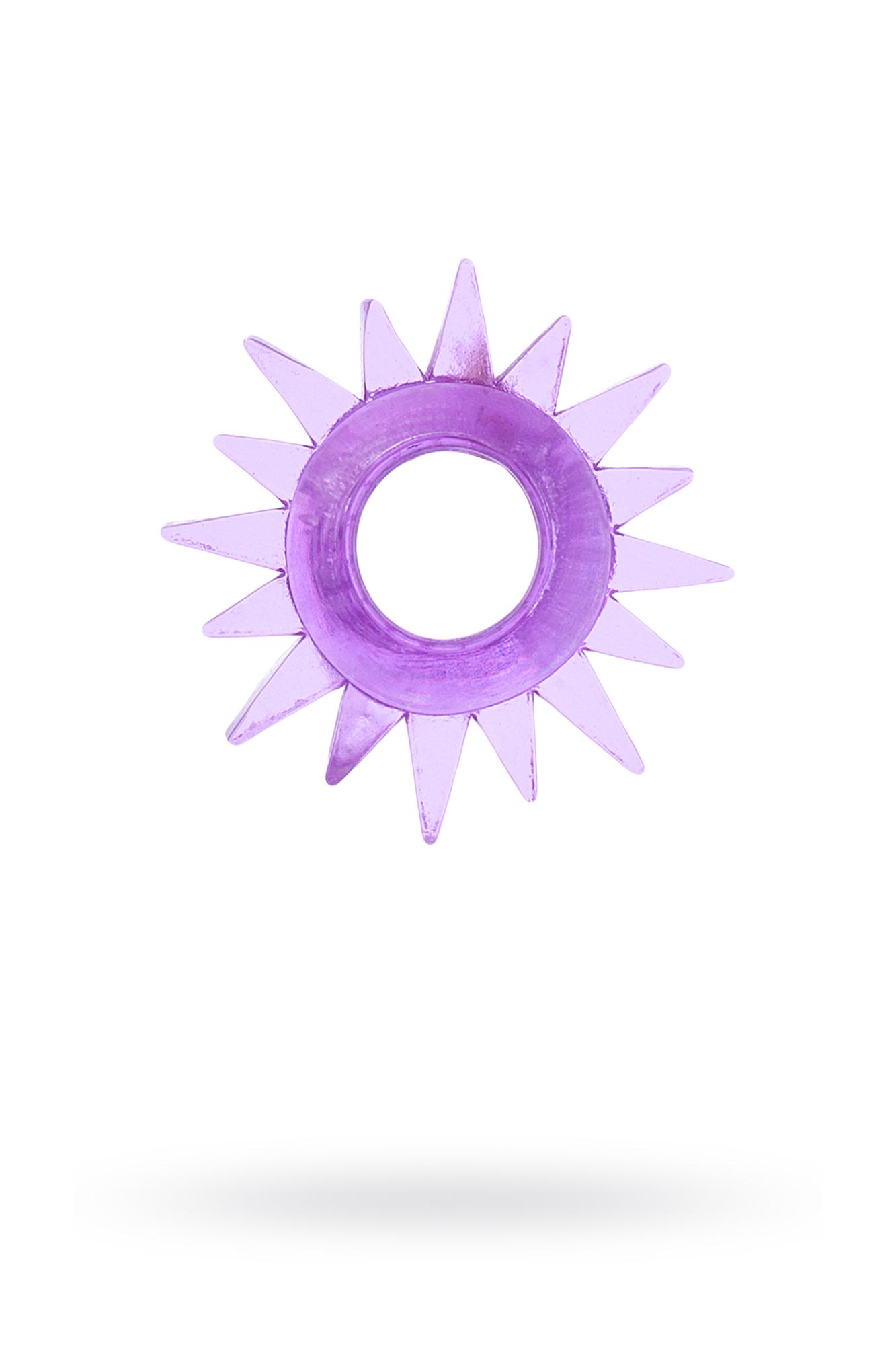 ToyFa Basic эрекционное кольцо с рельефом, 1.5 см (фиолетовый)