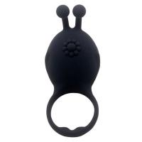 Aphrodisia Rascal Silicone Love Ring - Виброкольцо на пенис, 10,2 см (черный)