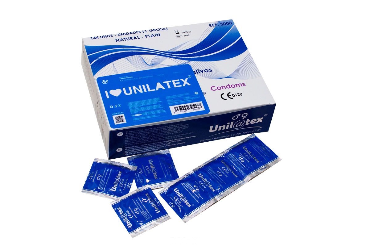 Классические презервативы  Natural Plain от Unilatex (144 шт) от ero-shop