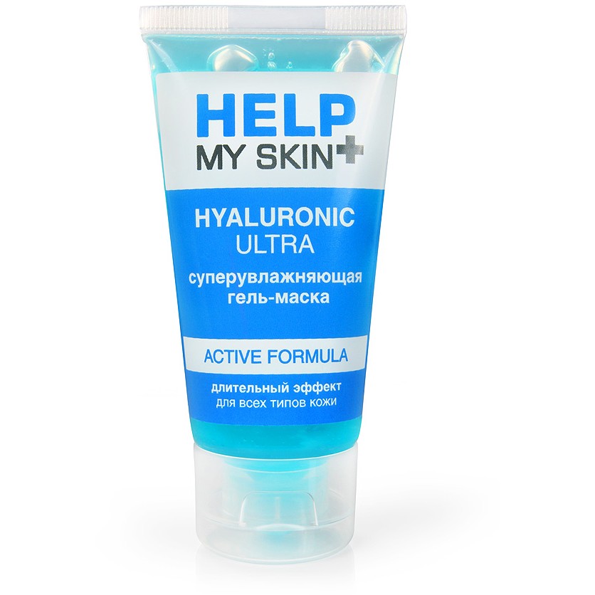 Биоритм Help my skin hyaluronic - Суперувлажняющая гель-маска для лица, 60 г